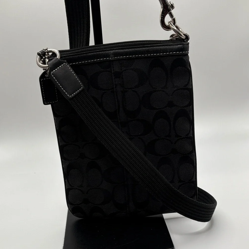 Coach Black Patterned crossbody Bag